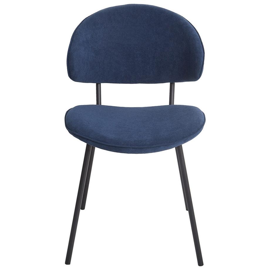 Beliani Esszimmerstuhl 2er Set aus Stoff Retro KIANA  