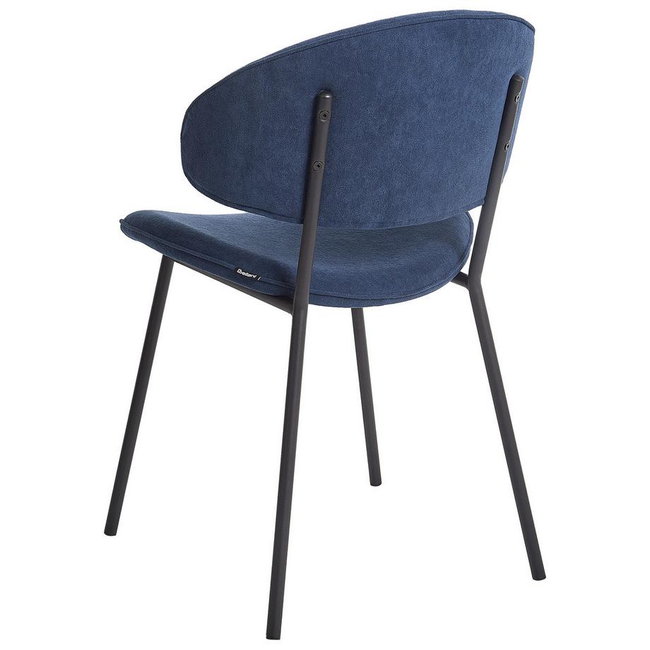 Beliani Esszimmerstuhl 2er Set aus Stoff Retro KIANA  