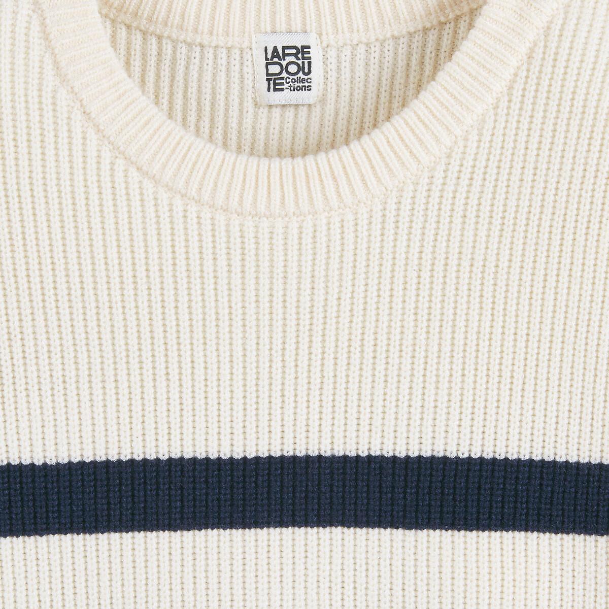 La Redoute Collections  Gestreifter Pullover mit rundem Ausschnitt 