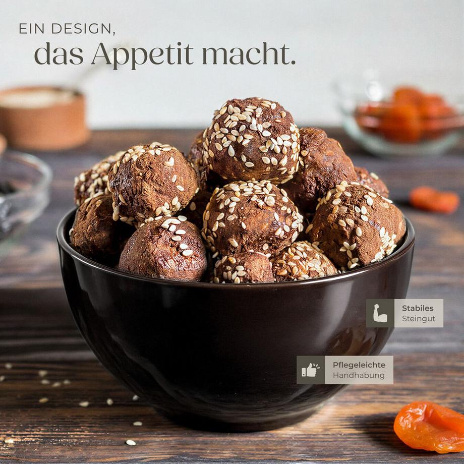 Tectake  Service de table MARE pour 6 personnes, fait à la main 