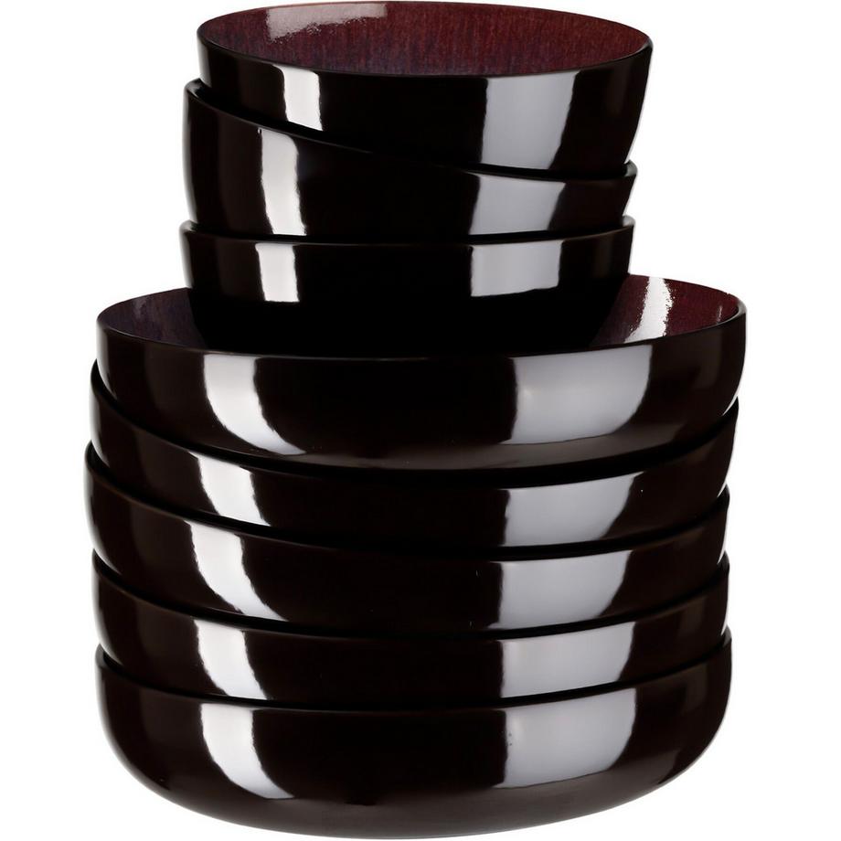 Tectake  Service de table MARE pour 6 personnes, fait à la main 