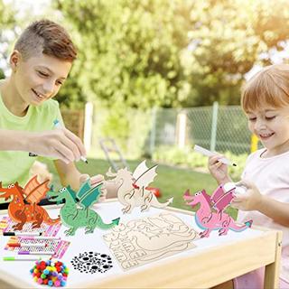 Activity-board  Dinosaurier-Bastelset aus Holz, Dinosaurier zum Bemalen 