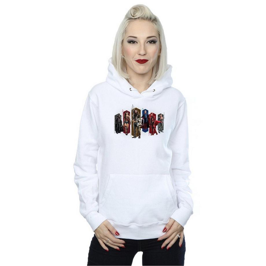 DC COMICS Justice League Felpa con Cappuccio  