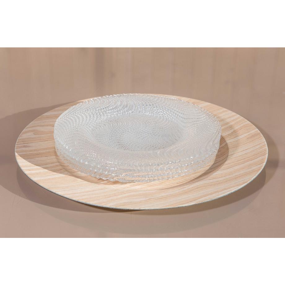 Aulica  DESSOUS D'ASSIETTE EFFET BOIS PAR BOITE DE - 6 