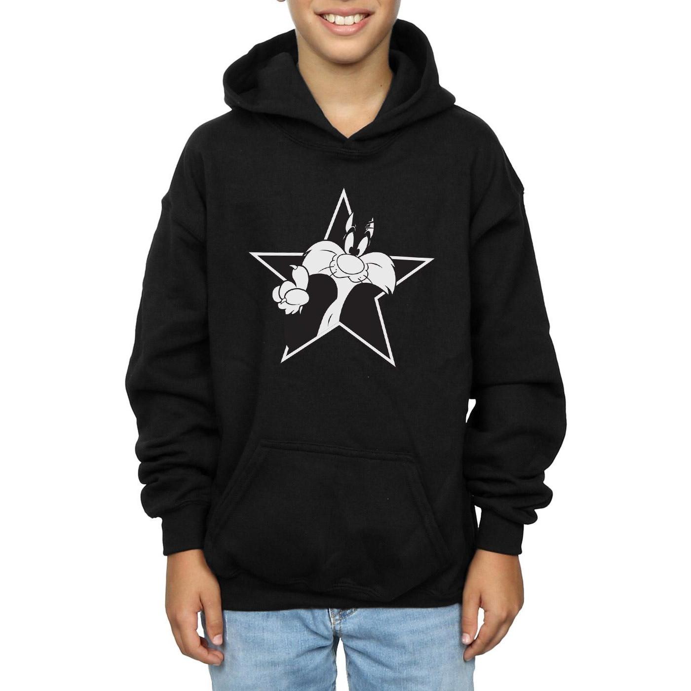 LOONEY TUNES  Sweat à capuche SYLVESTER MONO STAR 