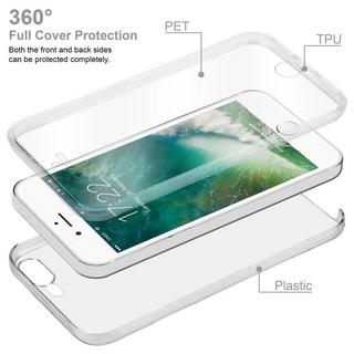 Cadorabo  Housse compatible avec Apple iPhone 7 PLUS / 7S PLUS / 8 PLUS - 360° Full Body Coque de protection - Protection frontale et dorsale, protection intégrale avec protection d'écran 