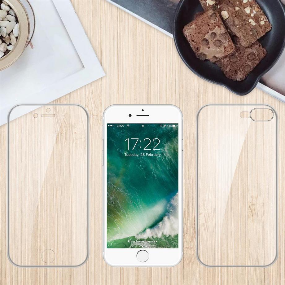 Cadorabo  Hülle für Apple iPhone 7 PLUS  7S PLUS  8 PLUS 360° Full Body Front- und Rückenschutz 