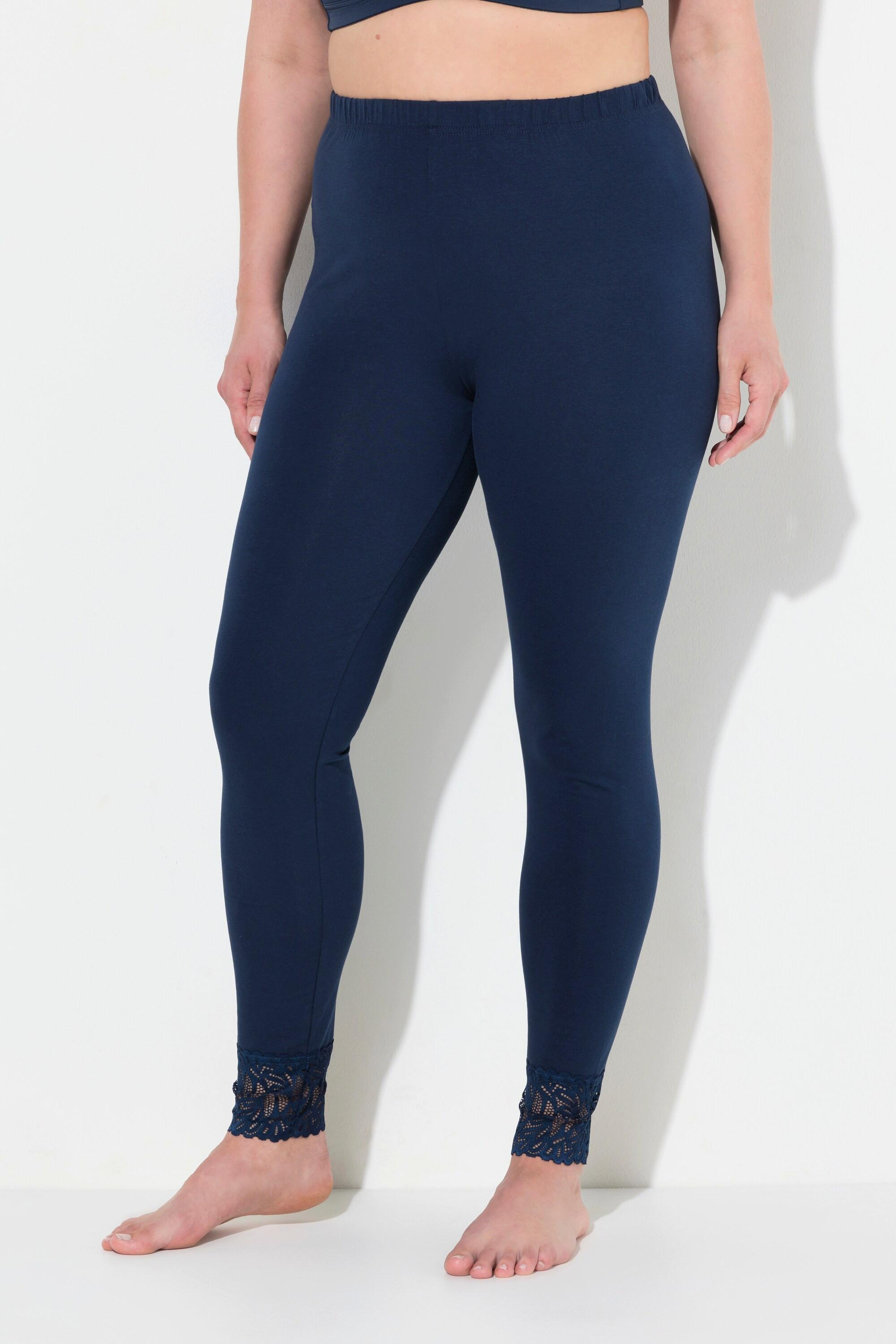 Ulla Popken  Leggins con orlo di pizzo 