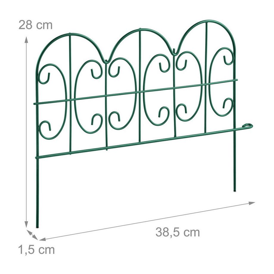 B2X  Bettkantenleisten aus Metall, 4 Stück 