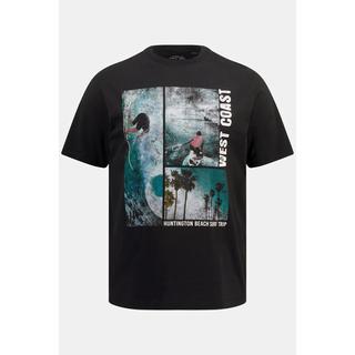 JP1880  T-Shirt, Halbarm, West Coast Print, Rundhals 