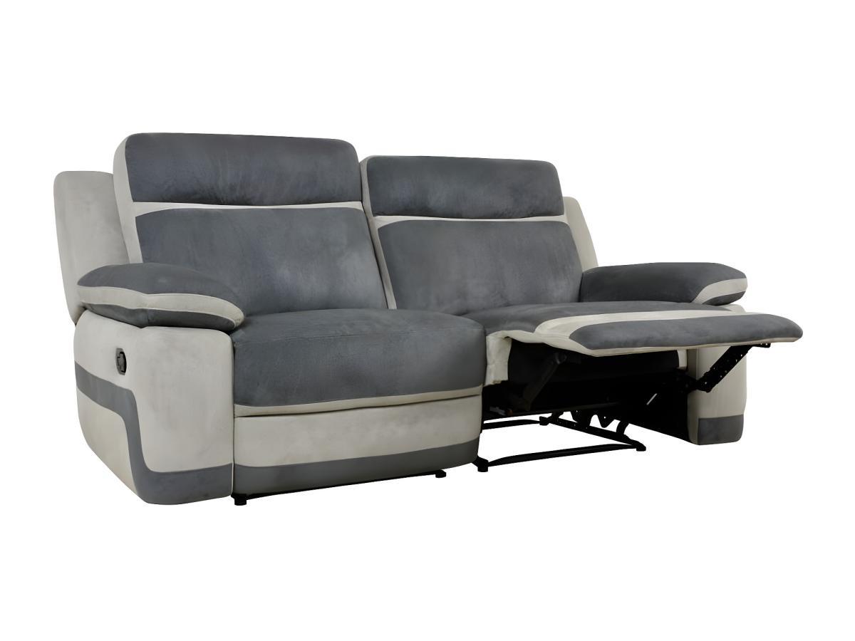 Vente-unique Relaxsofa Microfaser 3Sitzer TALCA  