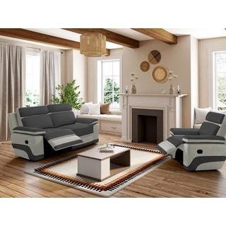 Vente-unique Relaxsofa Microfaser 3Sitzer TALCA  