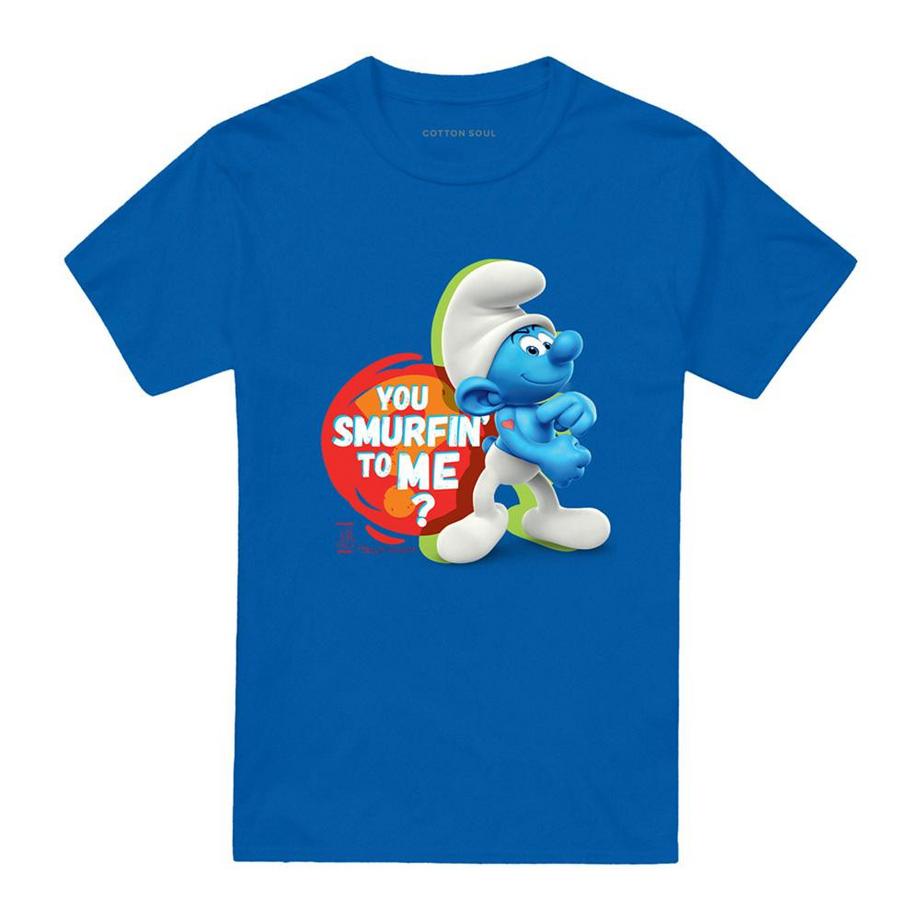 T-ShirtMotif Schtroumpf Costaud You Smurfin´ To Me!