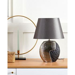 Beliani Lampe à poser en Porcelaine Rétro ESLA  