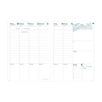 Quo Vadis - Einlagen Terminkalender - 2025 - Prenote - Die Woche Planning - Deutsch - Dez/Dez - 21x29,7 cm - Clairefontaine-Papier Weiß - Hergestellt in Frankreich