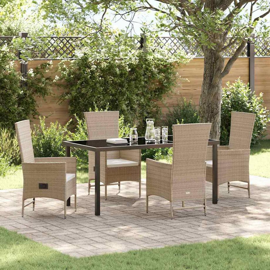 VidaXL Ensemble de jardin poly rattan  