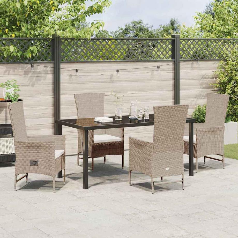 VidaXL Ensemble de jardin poly rattan  