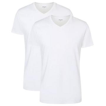 T-shirt  Paquet de 2 Conforme à la silhouette-Men Comfort BCI Cotton V-Neck T-Shirt 2P