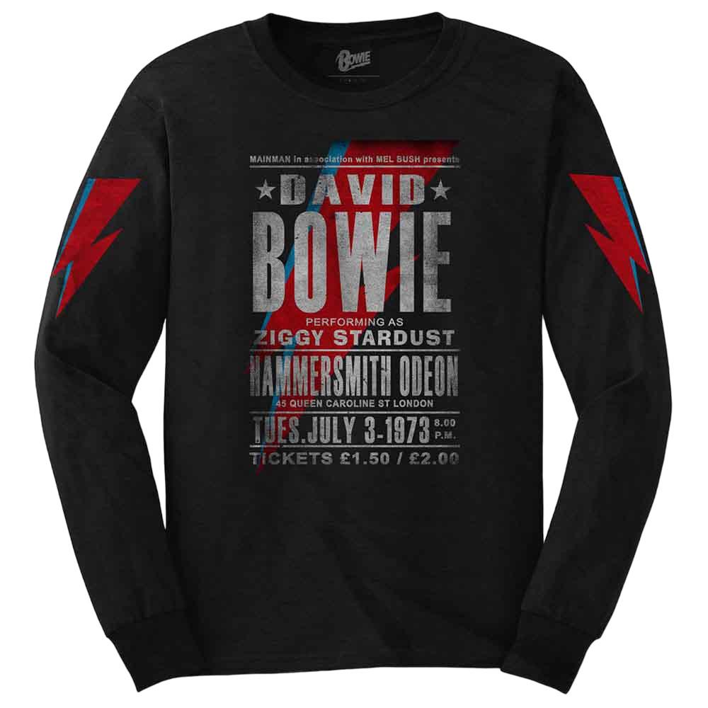 David Bowie  Hammersmith Odeon TShirt  Langärmlig 