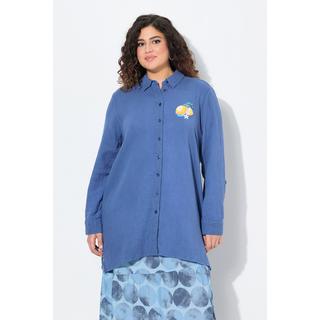 Ulla Popken A-Linie Musselin Bestickte Bluse  