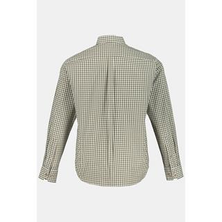 JP1880  Camicia a quadri in tradizionale stile Tracht con maniche lunghe, colletto button-down e vestibilità moderna, fino alla tg. 8XL 