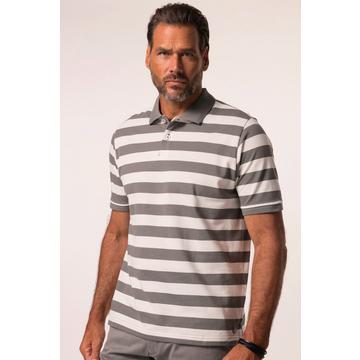 Polo à manches courtes tissu piqué à rayures