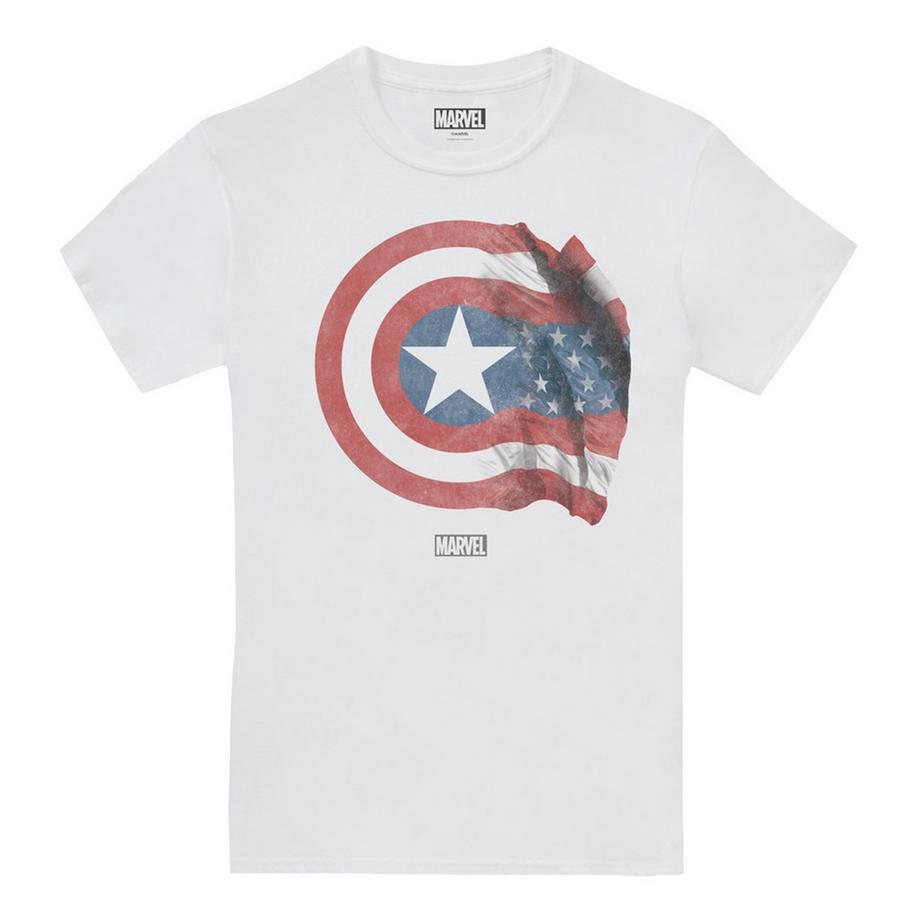 CAPTAIN AMERICA T-Shirt Imprimé Graphique Bouclier  