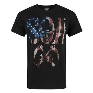 Sons Of Anarchy  Tshirt tête de mort drapeau américain 