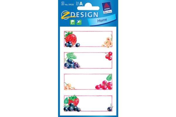 Z-DESIGN Z-DESIGN Sticker Home 59550 Früchte 3 Stück  