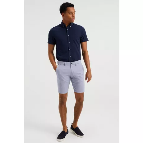 WE Fashion Herren-Oxford-Chinohose, Slim-Fit  
