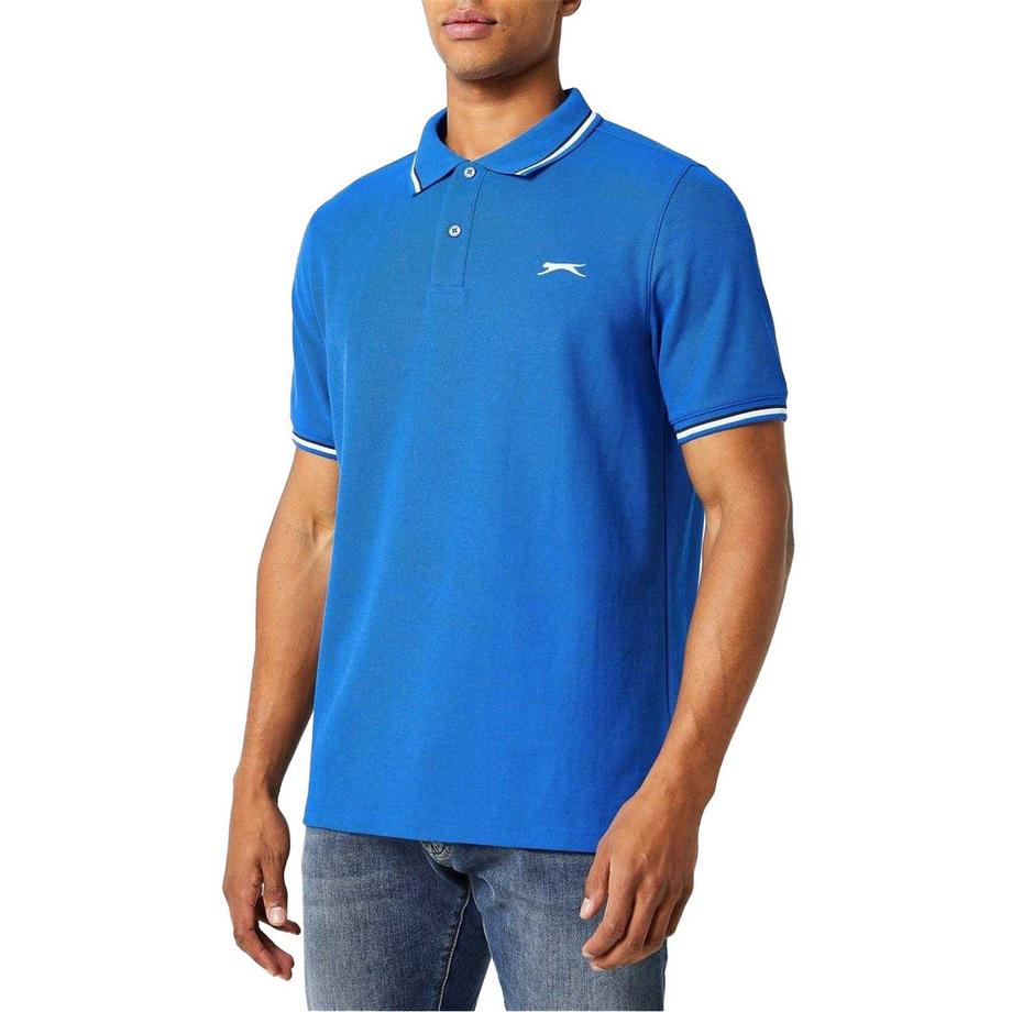 Slazenger  Polo Motiftyle Rayure Contrastée Sur Bord 