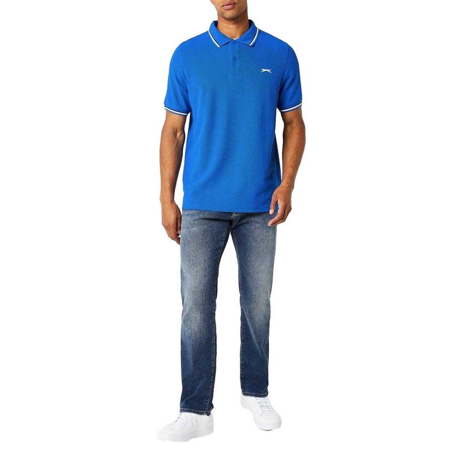 Slazenger  Polo Motiftyle Rayure Contrastée Sur Bord 