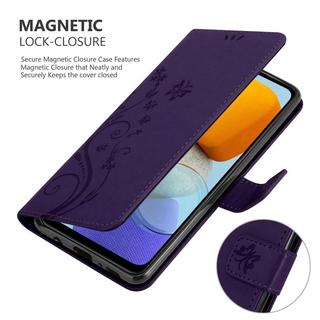 Cadorabo  Housse compatible avec Samsung Galaxy M23 5G - Coque de protection au design floral avec fermeture magnétique, fonction de support et emplacements pour cartes 