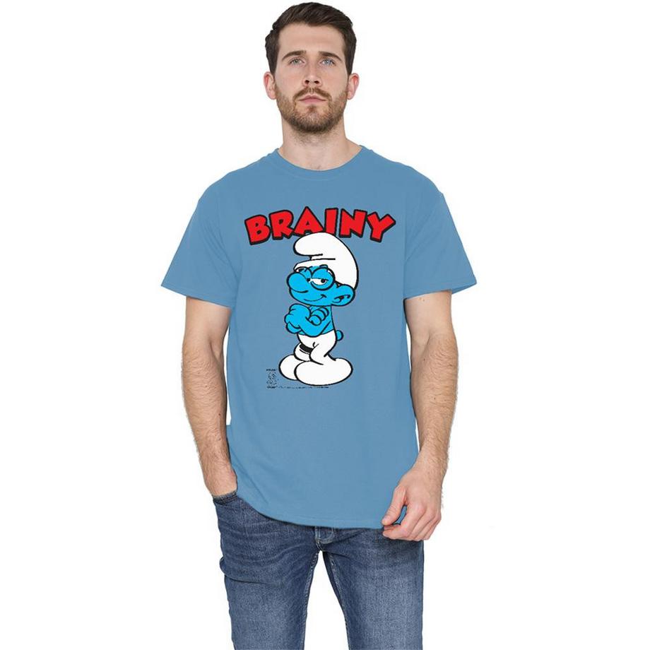 Les Stroumpfs  T-ShirtMotif Schtroumpf À Lunettes 