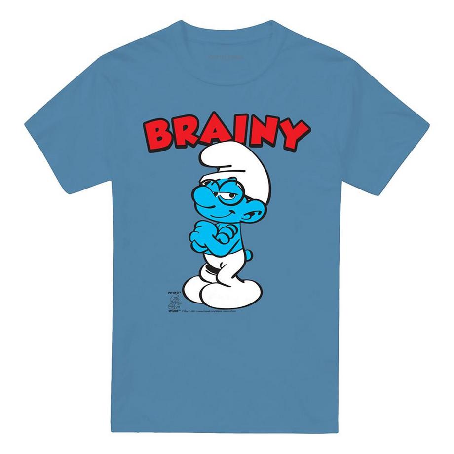 T-ShirtMotif Schtroumpf À Lunettes