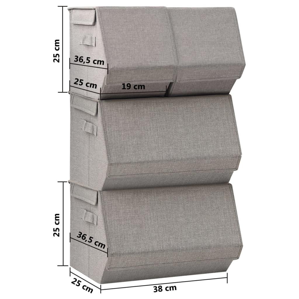 VidaXL Boîte de rangement tissu  