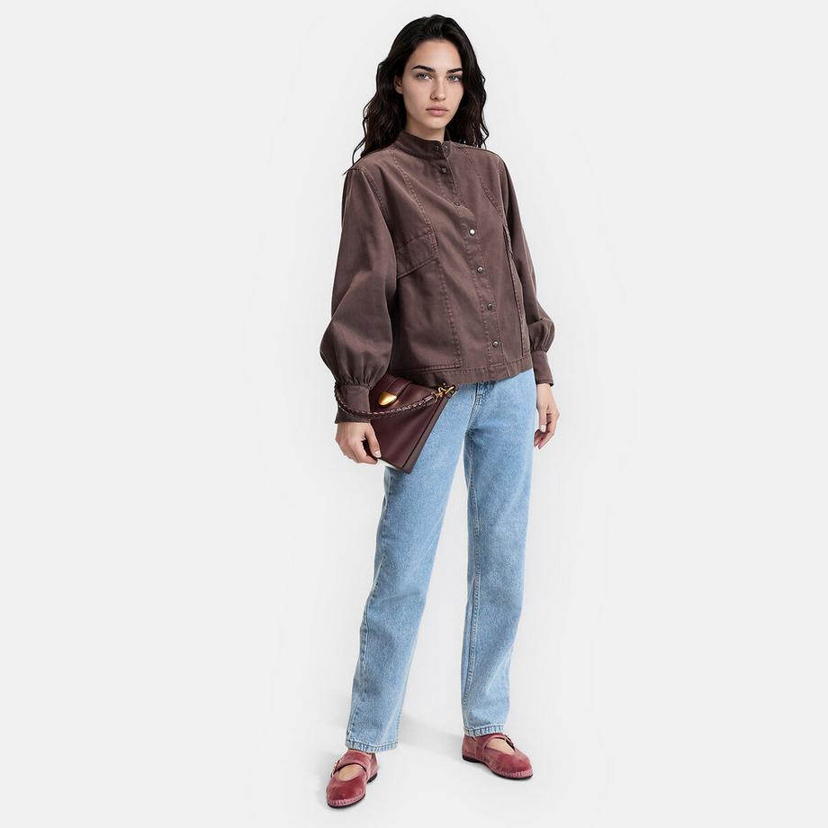 La Redoute Collections Chemise col montant manches bouffantes  