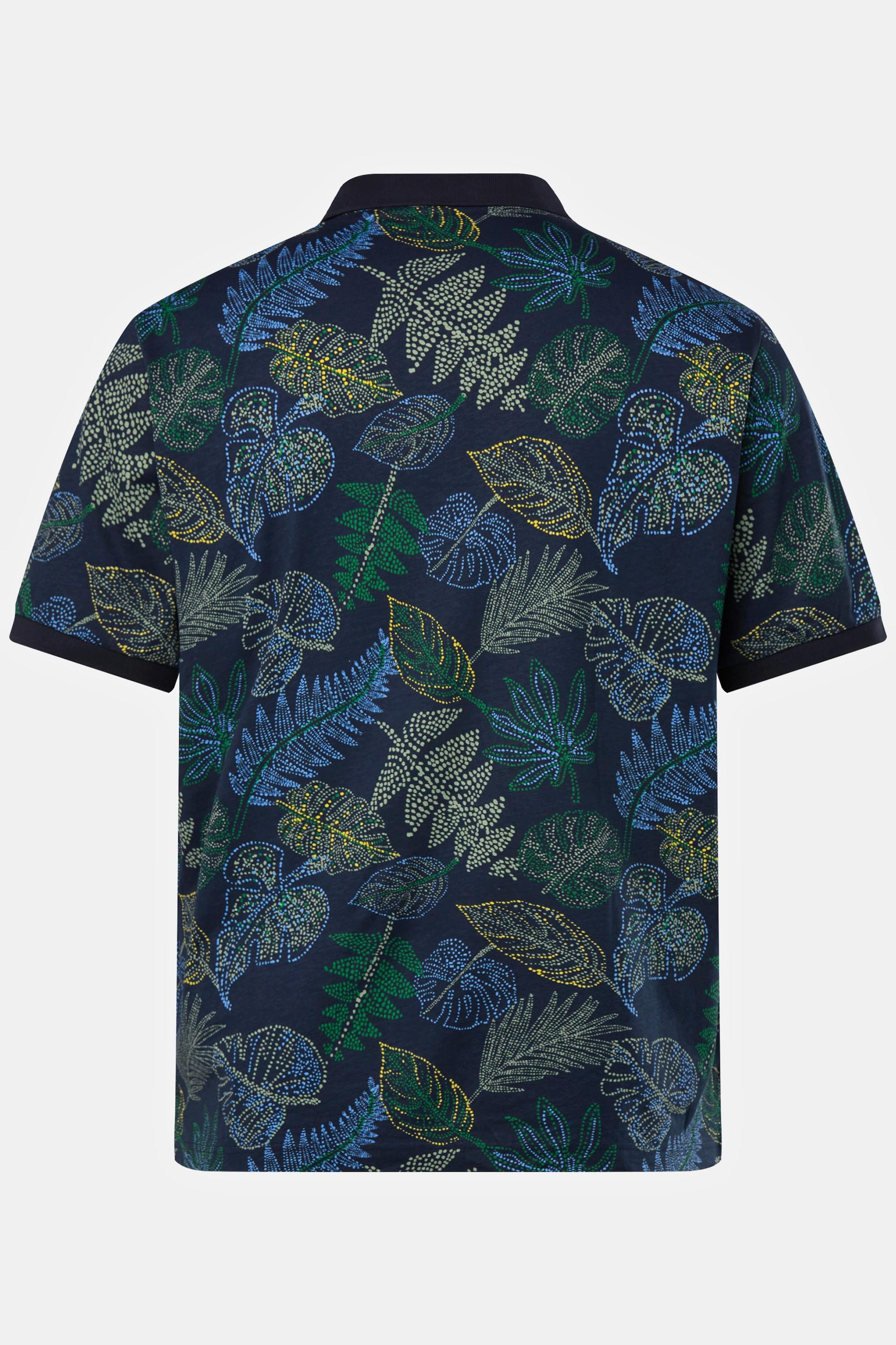 JP1880 Kurzarm Allover Print Poloshirt  