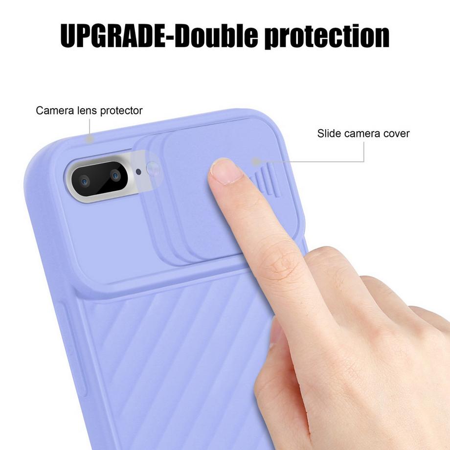 Cadorabo  Hülle für Apple iPhone 7 PLUS  7S PLUS  8 PLUS TPU Silikon und Kameraschutz 