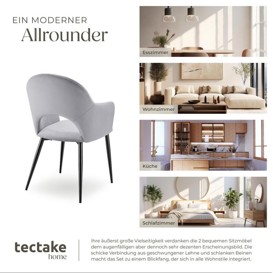 Tectake Poltrona Sachel effetto velluto, imbottita  