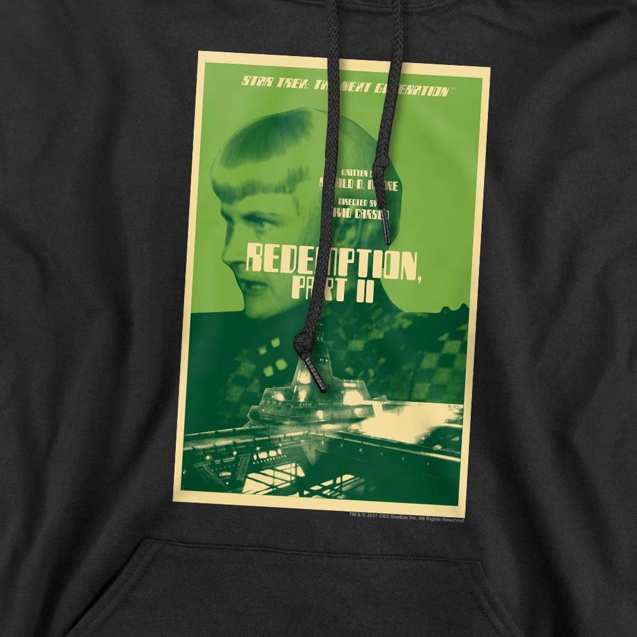 Star Trek The Next Generation Season 5 Episode 1 Felpa con cappuccio  