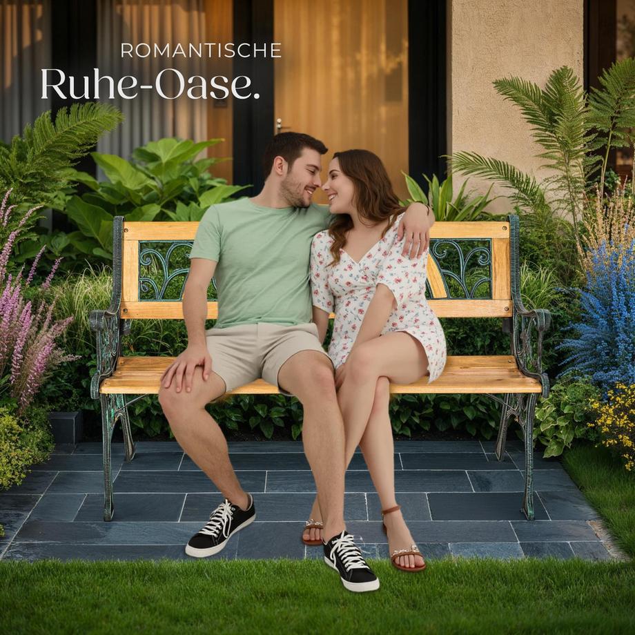 Tectake Panchina da giardino Kathi  2 posti  