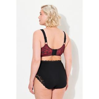 Ulla Popken Reggiseno sostenitivo stampa pizzo senza ferretto coppa C-F  