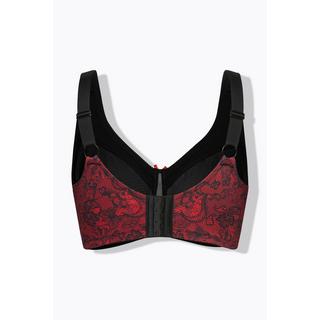 Ulla Popken Reggiseno sostenitivo stampa pizzo senza ferretto coppa C-F  