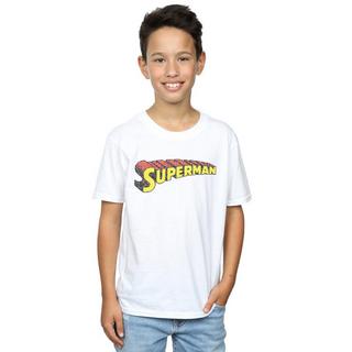 DC COMICS  Tshirt SUPERMAN TELESCOPIC CRACKLE LOGO 