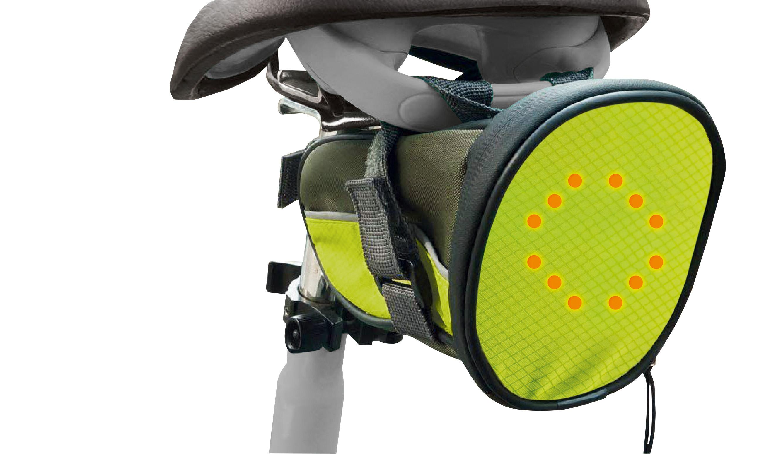 dufco  Bike Satteltasche mit LED Signal 