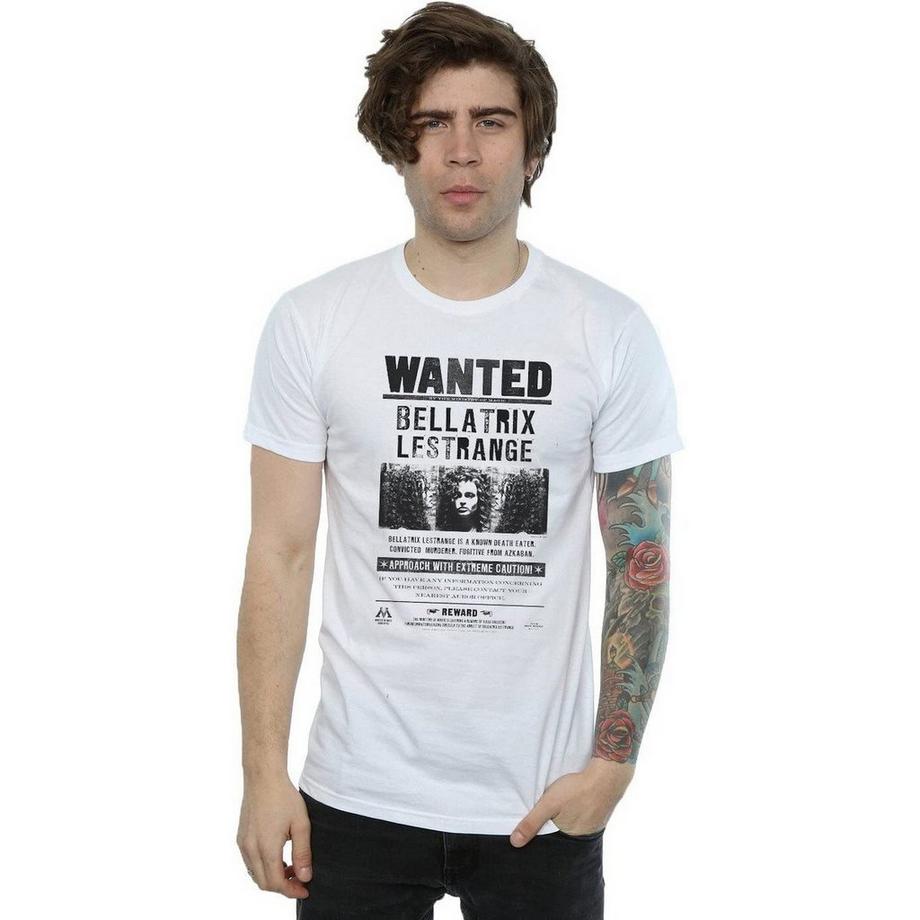 HARRY-POTTER Bellatrix Lestrange Wanted Poster T-Shirt  