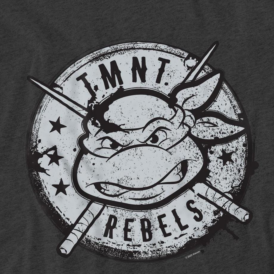 TEENAGE MUTANT NINJA TURTLE  Rebels Maglietta Logo Effetto Invecchiato 