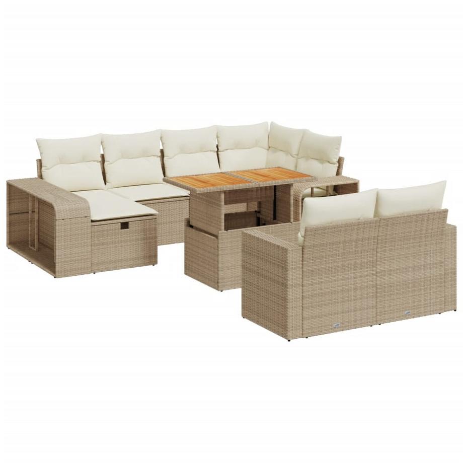 Garten sofagarnitur poly-rattan