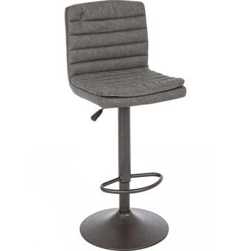 Tabouret de bar Connor gris foncé vintage